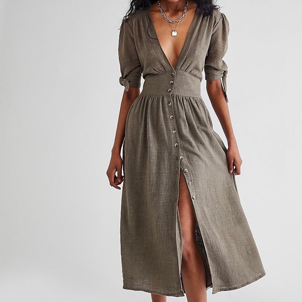 Free People Love of My Life Midi Dress. NWT. Size Large.